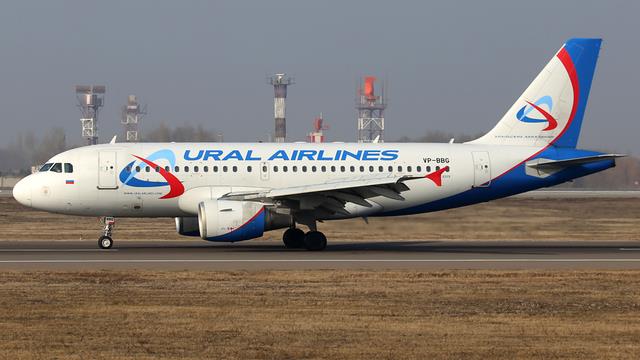 VP-BBG:Airbus A319:Уральские авиалинии